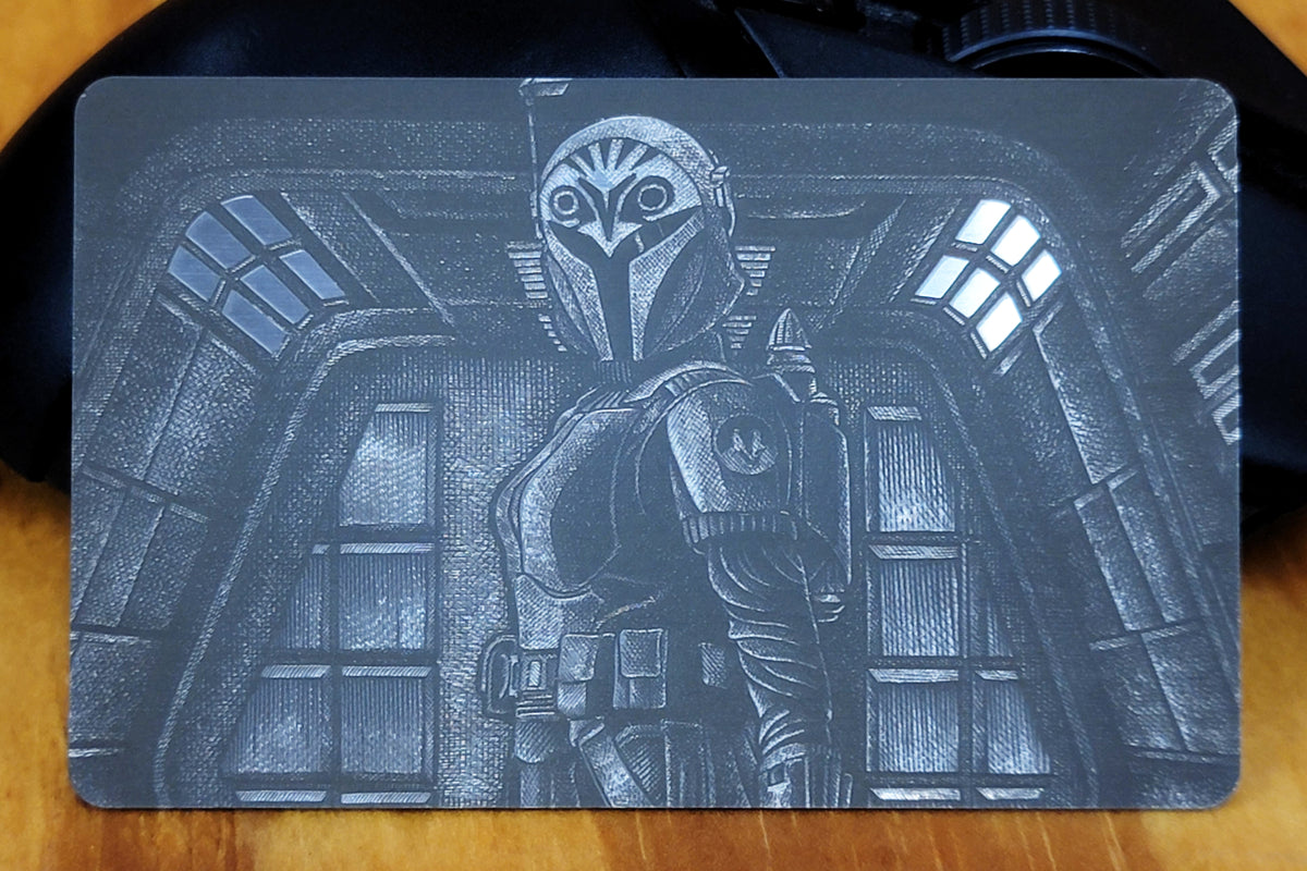 "Regent Of Mandalore” Laser Engraved Stainless Steel Patch Torchwood