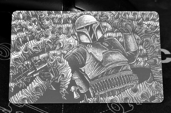 “The Escape” Laser Engraved Stainless Steel Patch