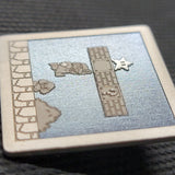 "World 1-1” Laser Engraved Stainless Steel Patch