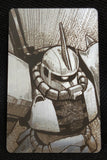 “MS-06S Zaku” Laser Engraved Stainless Steel Patch
