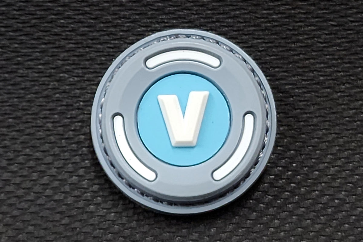 “V buck” PVC RE Patch – Torchwood Design Werks